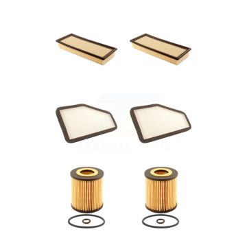 2x Air + 2x Cabin + 2x Engine Cartridge Oil Filter (6 Total) Kit For Ford Escape Mazda KFM-101246