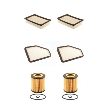 2x Air + 2x Cabin + 2x Engine Cartridge Oil Filter (6 Total) Kit For Mazda Tribute KFM-101247