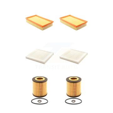 2x Air + 2x Cabin + 2x Engine Cartridge Oil Filter (6 Total) Kit For Mazda 6 2.5L KFM-101248