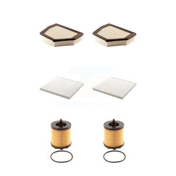 2x Air + 2x Cabin + 2x Engine Cartridge Oil Filter (6 Total) Kit For Saturn Vue Chevrolet KFM-101249