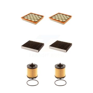 2x Air + 2x Cabin + 2x Engine Cartridge Oil Filter (6 Total) Kit For Buick Verano 2.0L KFM-101252