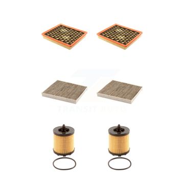 2x Air + 2x Cabin + 2x Engine Cartridge Oil Filter (6 Total) Kit For Chevrolet Impala KFM-101253