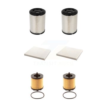 2x Air + 2x Cabin + 2x Engine Cartridge Oil Filter (6 Total) Kit For Chevrolet Cobalt KFM-101257