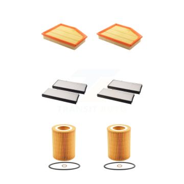 2x Air + 2x Cabin + 2x Engine Cartridge Oil Filter (6 Total) Kit For BMW 530i 525i 530xi KFM-101263
