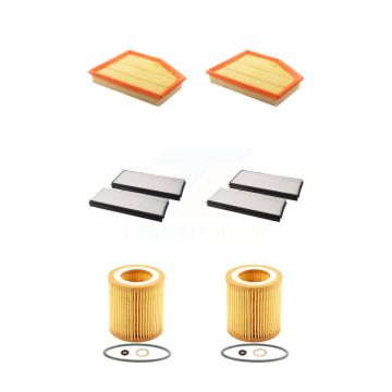 2x Air + 2x Cabin + 2x Engine Cartridge Oil Filter (6 Total) Kit For BMW 530xi 528i 525i KFM-101267