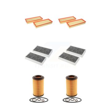 2x Air + 2x Cabin + 2x Engine Cartridge Oil Filter (6 Total) Kit For Mercedes-Benz ML350 KFM-101272
