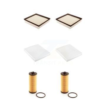 2x Air + 2x Cabin + 2x Engine Cartridge Oil Filter (6 Total) Kit For Dodge Journey 200 KFM-101276