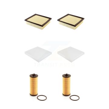 2x Air + 2x Cabin + 2x Engine Cartridge Oil Filter (6 Total) Kit For Jeep Grand Cherokee KFM-101277