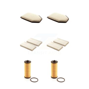 2x Air + 2x Cabin + 2x Engine Cartridge Oil Filter (6 Total) Kit For Jeep Wrangler KFM-101278