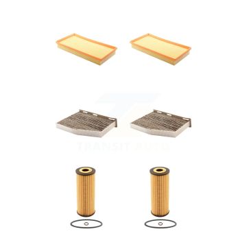 2x Air + 2x Cabin + 2x Engine Cartridge Oil Filter (6 Total) Kit For Volkswagen Golf 1.9L KFM-101281