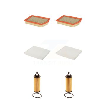 2x Air + 2x Cabin + 2x Engine Cartridge Oil Filter (6 Total) Kit For Jeep Cherokee 3.2L KFM-101282