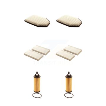 2x Air + 2x Cabin + 2x Engine Cartridge Oil Filter (6 Total) Kit For Jeep Wrangler JK KFM-101286