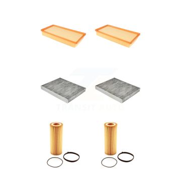 2x Air + 2x Cabin + 2x Engine Cartridge Oil Filter (6 Total) Kit For Porsche Cayenne Audi KFM-101291