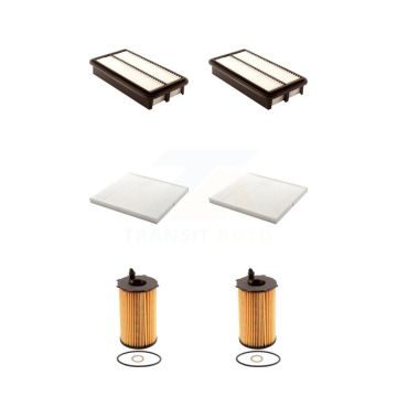 2x Air + 2x Cabin + 2x Engine Cartridge Oil Filter (6 Total) Kit For Kia Sedona KFM-101293