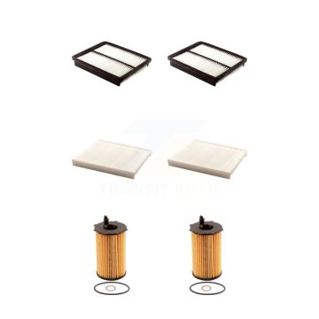 2x Air + 2x Cabin + 2x Engine Cartridge Oil Filter (6 Total) Kit For Kia Sorento Hyundai KFM-101294
