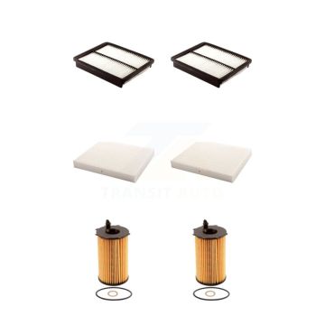 2x Air + 2x Cabin + 2x Engine Cartridge Oil Filter (6 Total) Kit For Hyundai Santa Fe KFM-101296