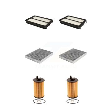 2x Air + 2x Cabin + 2x Engine Cartridge Oil Filter (6 Total) Kit For Kia Sorento 3.3L KFM-101301