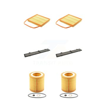 2x Air + 2x Cabin + 2x Engine Cartridge Oil Filter (6 Total) Kit For BMW 335i xDrive 135i KFM-101302