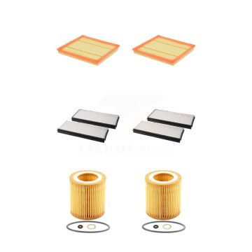 2x Air + 2x Cabin + 2x Engine Cartridge Oil Filter (6 Total) Kit For BMW X5 X3 535i GT KFM-101304