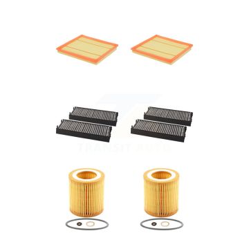 2x Air + 2x Cabin + 2x Engine Cartridge Oil Filter (6 Total) Kit For BMW X5 X6 KFM-101305