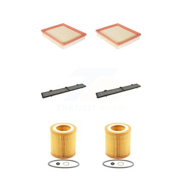 2x Air + 2x Cabin + 2x Engine Cartridge Oil Filter (6 Total) Kit For 2012 BMW 328i xDrive KFM-101306