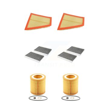 2x Air + 2x Cabin + 2x Engine Cartridge Oil Filter (6 Total) Kit For BMW 528i xDrive KFM-101308