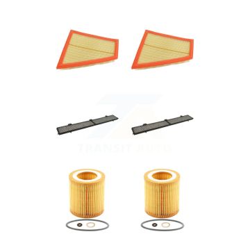 2x Air + 2x Cabin + 2x Engine Cartridge Oil Filter (6 Total) Kit For BMW X1 2.0L KFM-101309