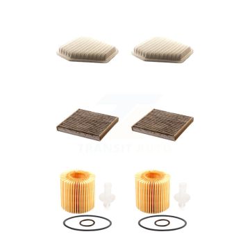 2x Air + 2x Cabin + 2x Engine Cartridge Oil Filter (6 Total) Kit For Toyota RAV4 Camry tC KFM-101313