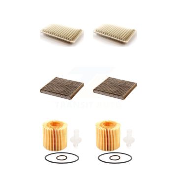 2x Air + 2x Cabin + 2x Engine Cartridge Oil Filter (6 Total) Kit For Toyota Camry Venza KFM-101316
