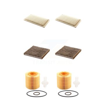 2x Air + 2x Cabin + 2x Engine Cartridge Oil Filter (6 Total) Kit For Toyota Highlander KFM-101318