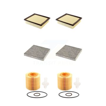 2x Air + 2x Cabin + 2x Engine Cartridge Oil Filter (6 Total) Kit For Lexus NX200t KFM-101320