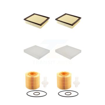 2x Air + 2x Cabin + 2x Engine Cartridge Oil Filter (6 Total) Kit For Lexus RX350 RX350L KFM-101323