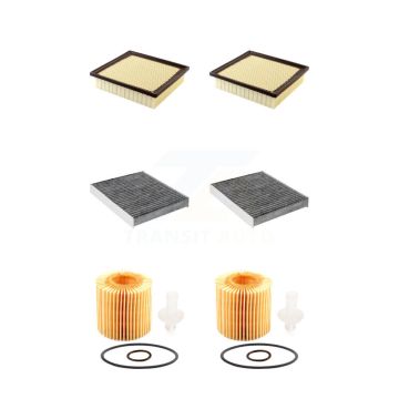 2x Air + 2x Cabin + 2x Engine Cartridge Oil Filter (6 Total) Kit For Lexus RX350 RX350L KFM-101324