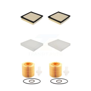 2x Air + 2x Cabin + 2x Engine Cartridge Oil Filter (6 Total) Kit For Toyota Camry Lexus KFM-101325