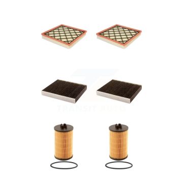 2x Air + 2x Cabin + 2x Engine Cartridge Oil Filter (6 Total) Kit For Chevrolet Cruze KFM-101331