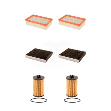 2x Air + 2x Cabin + 2x Engine Cartridge Oil Filter (6 Total) Kit For Buick Encore Trax KFM-101334