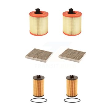 2x Air + 2x Cabin + 2x Engine Cartridge Oil Filter (6 Total) Kit For Chevrolet Cruze KFM-101336