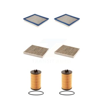2x Air + 2x Cabin + 2x Engine Cartridge Oil Filter (6 Total) Kit For Chevrolet Colorado KFM-101337
