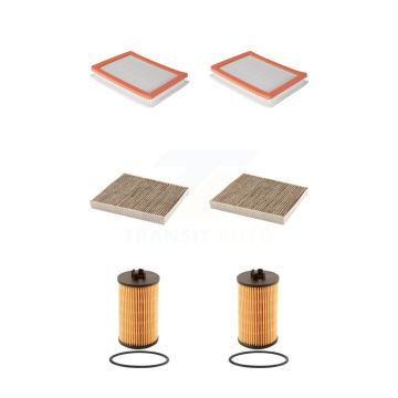 2x Air + 2x Cabin + 2x Engine Cartridge Oil Filter (6 Total) Kit For Chevrolet Equinox KFM-101338
