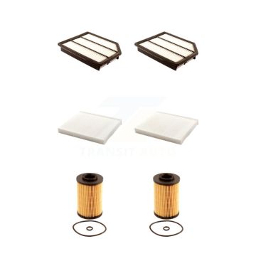 2x Air + 2x Cabin + 2x Engine Cartridge Oil Filter (6 Total) Kit For Hyundai Veracruz KFM-101339