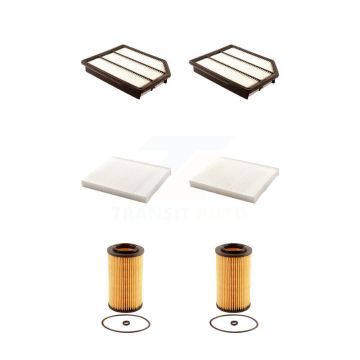 2x Air + 2x Cabin + 2x Engine Cartridge Oil Filter (6 Total) Kit For Hyundai Veracruz KFM-101340