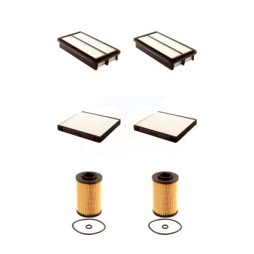 2x Air + 2x Cabin + 2x Engine Cartridge Oil Filter (6 Total) Kit For Kia Sedona KFM-101341