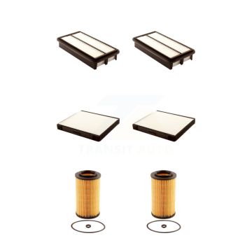 2x Air + 2x Cabin + 2x Engine Cartridge Oil Filter (6 Total) Kit For Kia Sedona Hyundai KFM-101342