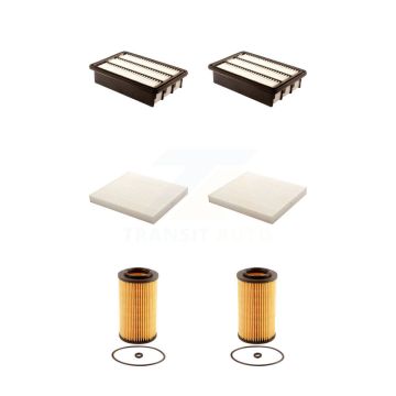2x Air + 2x Cabin + 2x Engine Cartridge Oil Filter (6 Total) Kit For Hyundai Santa Fe KFM-101346