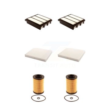 2x Air + 2x Cabin + 2x Engine Cartridge Oil Filter (6 Total) Kit For Hyundai Azera KFM-101347