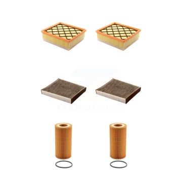 2x Air + 2x Cabin + 2x Engine Cartridge Oil Filter (6 Total) Kit For Volvo S40 C30 V50 KFM-101350