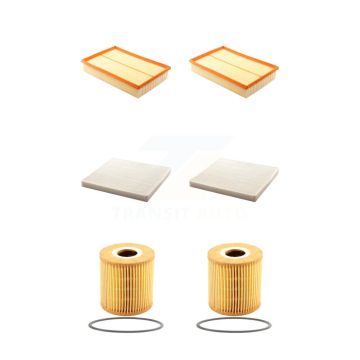 2x Air + 2x Cabin + 2x Engine Cartridge Oil Filter (6 Total) Kit For Volvo S60 XC70 V70 KFM-101351