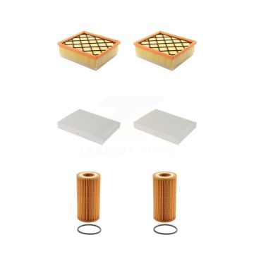 2x Air + 2x Cabin + 2x Engine Cartridge Oil Filter (6 Total) Kit For Volvo S60 XC60 V60 KFM-101354