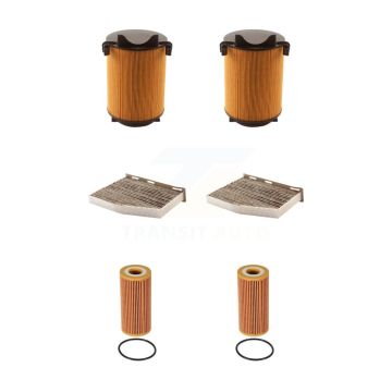 2x Air + 2x Cabin + 2x Engine Cartridge Oil Filter (6 Total) Kit For Volkswagen Jetta KFM-101357