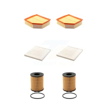 2x Air + 2x Cabin + 2x Engine Cartridge Oil Filter (6 Total) Kit For Dodge Dart 1.4L KFM-101362